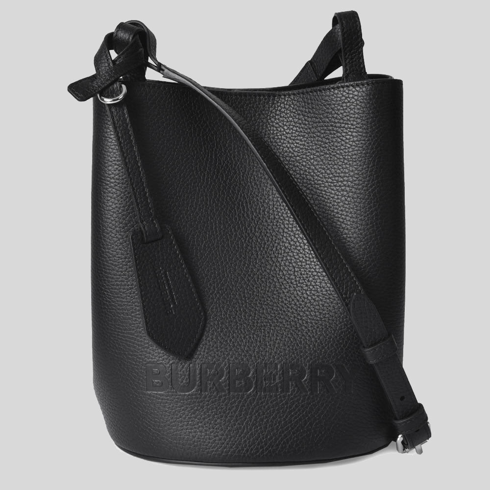 Burberry small leather bucket bag online