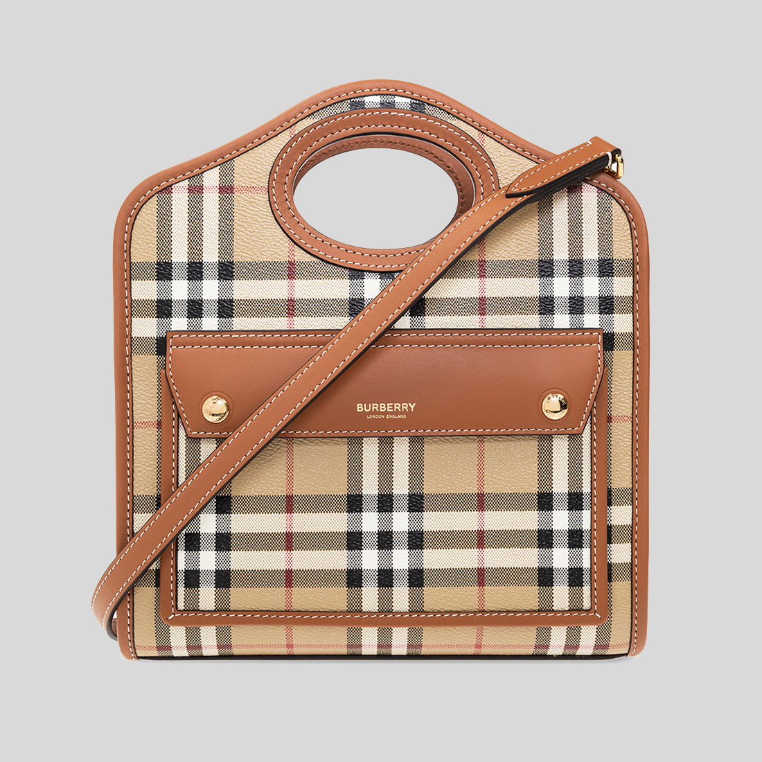 Burberry Mini Pocket Bag Briar Brown 80661661 – LussoCitta