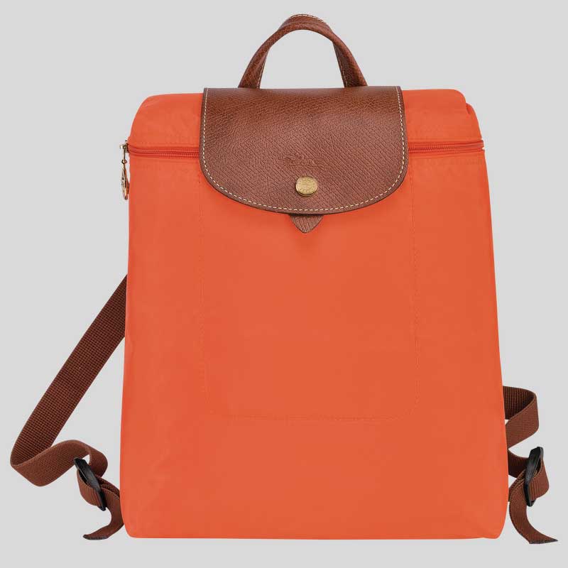 Longchamp Le Pliage Original M Backpack Orange Rs l1699089