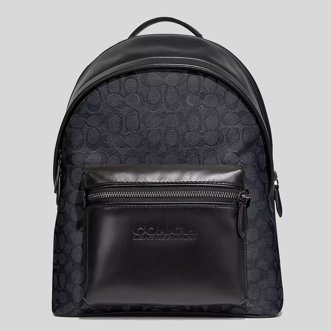 Coach academy backpack in signature outlet canvas