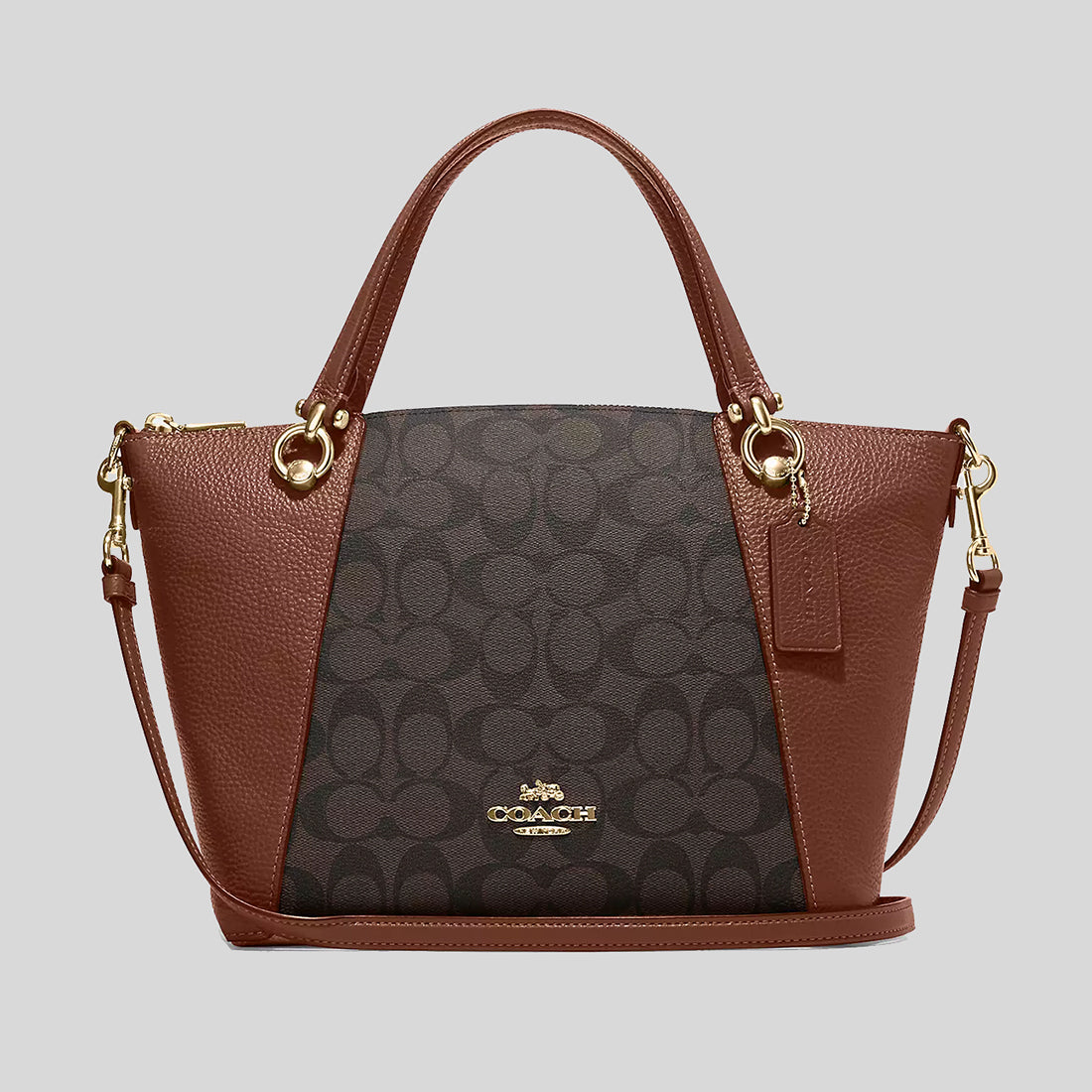 Coach Kacey Satchel In Signature Canvas Brown Redwood C6230 – Lussocitta