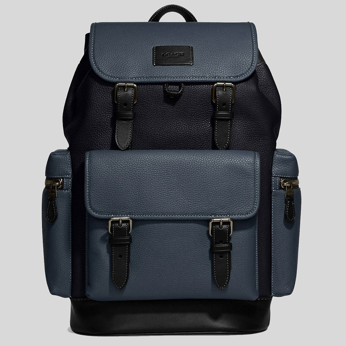 Coach Sprint Backpack In Colorblock Midnight Navy Denim CJ516 LussoCitta