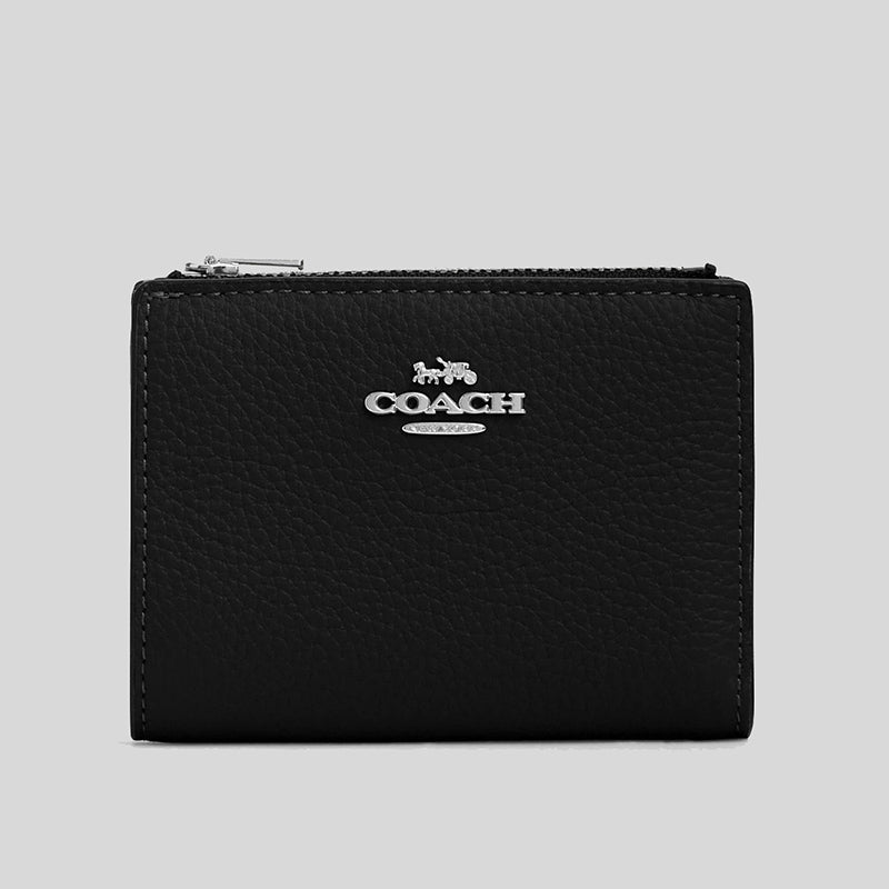 COACH Bifold Wallet Silver Black CM315 LussoCitta