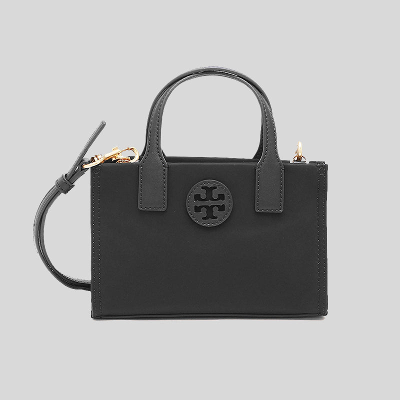 Tory burch ella discount canvas tote black