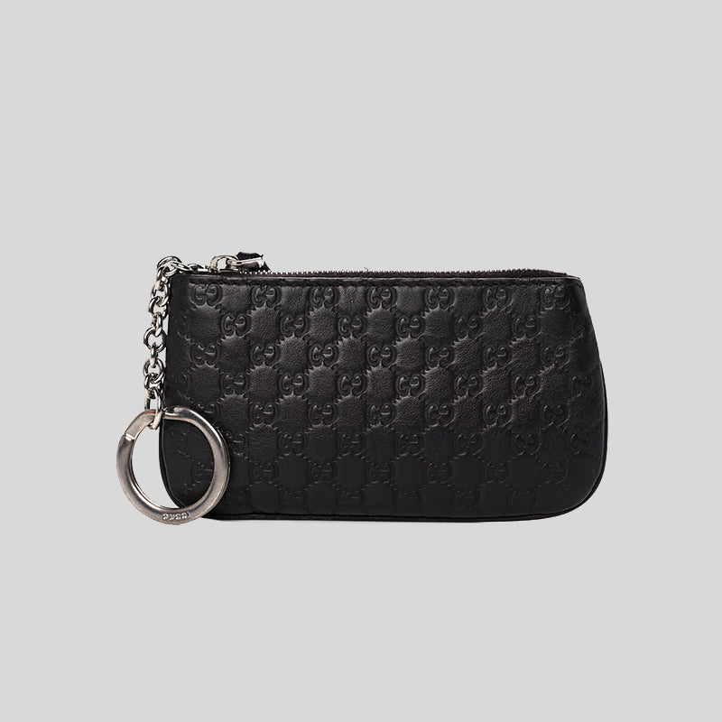 Black gucci store key pouch