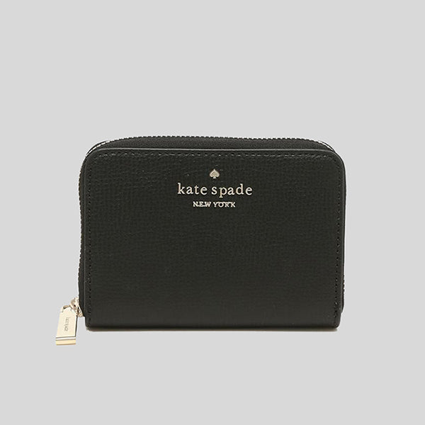 Kate Spade New York Black & White Houndstooth Darcy Leather L-Zip Wallet, Best Price and Reviews