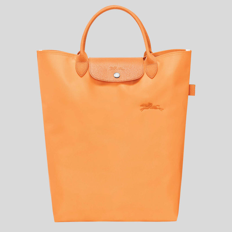 LONGCHAMP Le Pliage Green M Tote Bag Tangerine Orange 10168919