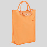 LONGCHAMP Le Pliage Green M Tote Bag Tangerine Orange 10168919