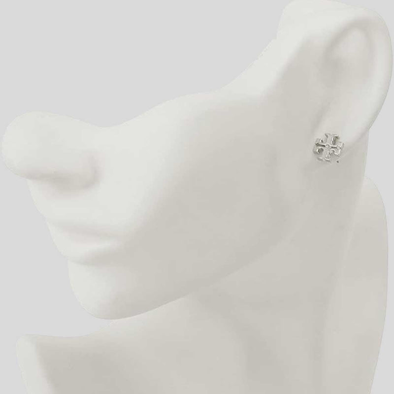 TORY BURCH T Logo Stud Earring Silver 11165504