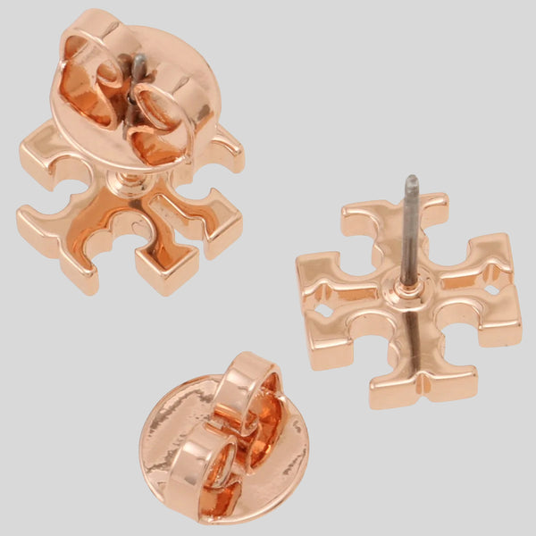 TORY BURCHT Logo Stud Earring Rose Gold 11165504