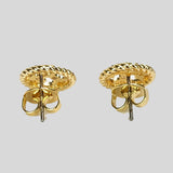 TORY BURCH Rope Logo Stud Earring Gold 136618