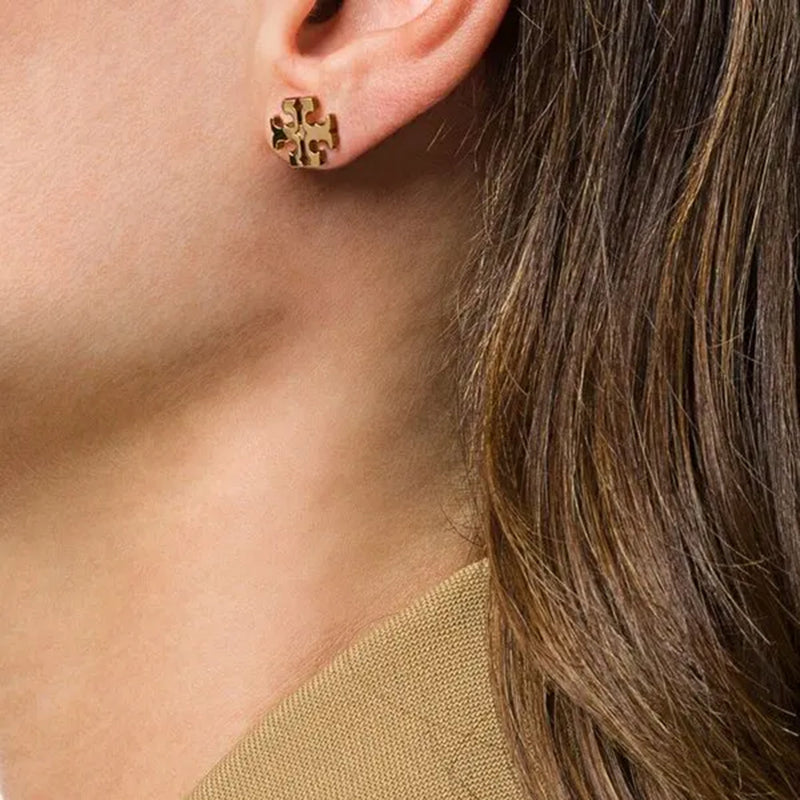 TORY BURCH Small Logo Stud Earring Tory Gold 143361