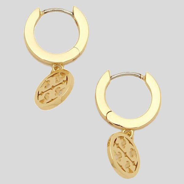 TORY BURCH Miller Huggie Hoop Earring Tory Gold 143786