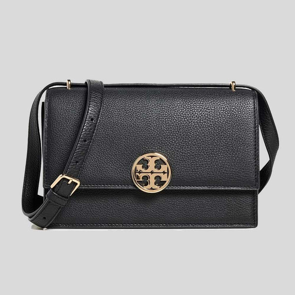 TORY BURCH Miller Convertible Shoulder Bag Black 154703 lussocitta lusso città