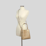 COACH Small Town Bucket Bag In Signature Canvas Light Khaki Chalk 2312