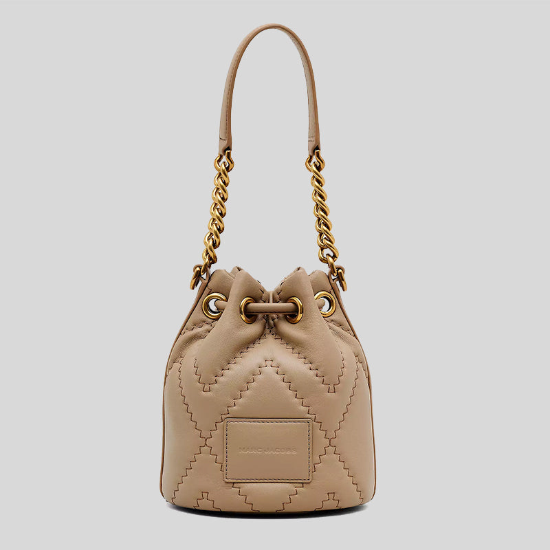 Marc Jacobs The Quilted Leather J Marc Bucket Bag Camel 2F3HCR045H01