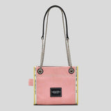 MARC JACOBS The Denim Chain Crossbody Tote Bag Ribbon Pink 2F4HCR016H05