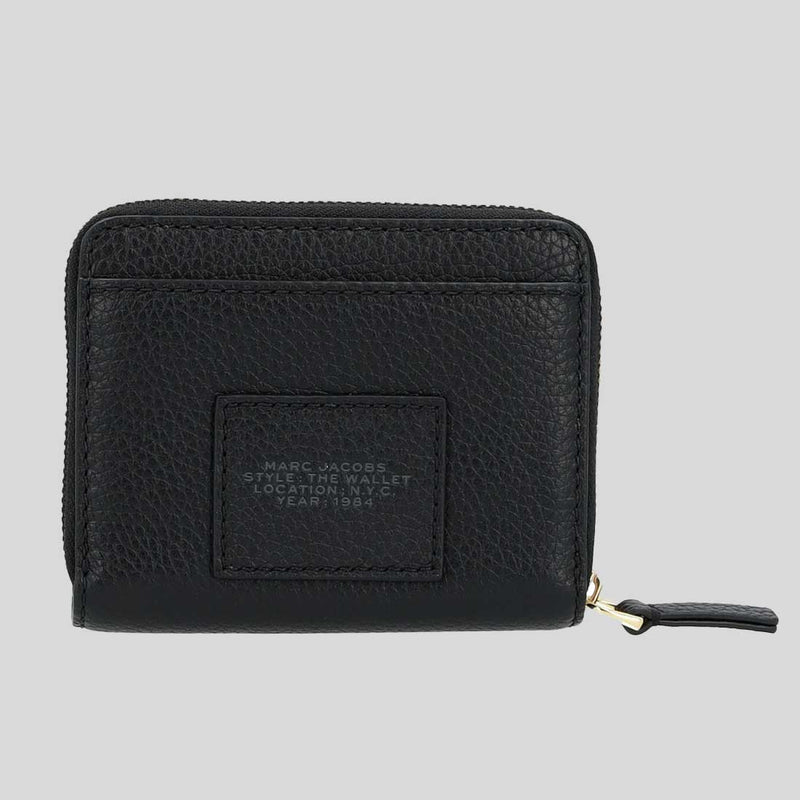 MARC JACOBS The Leather Mini Compact Wallet Black 2R3SMP044S10