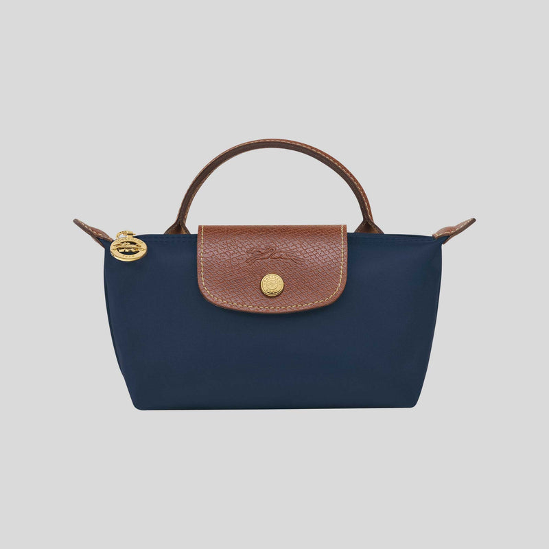 LONGCHAMP Le Pliage Original Pouch With Handle Navy 34175089