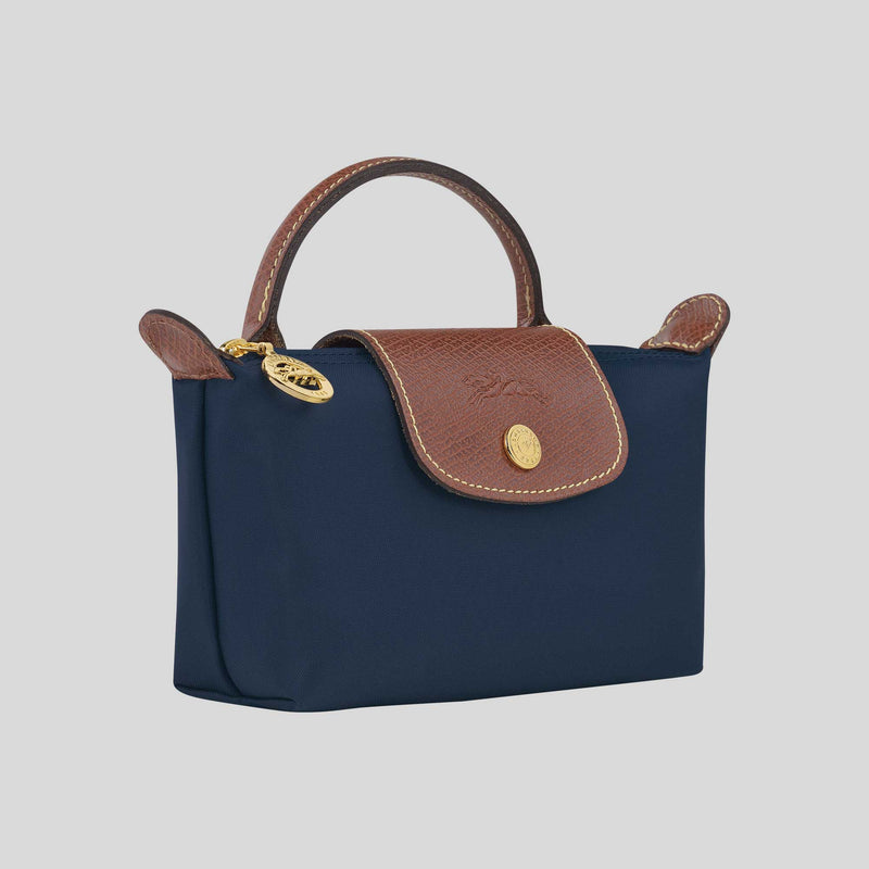 LONGCHAMP Le Pliage Original Pouch With Handle Navy 34175089