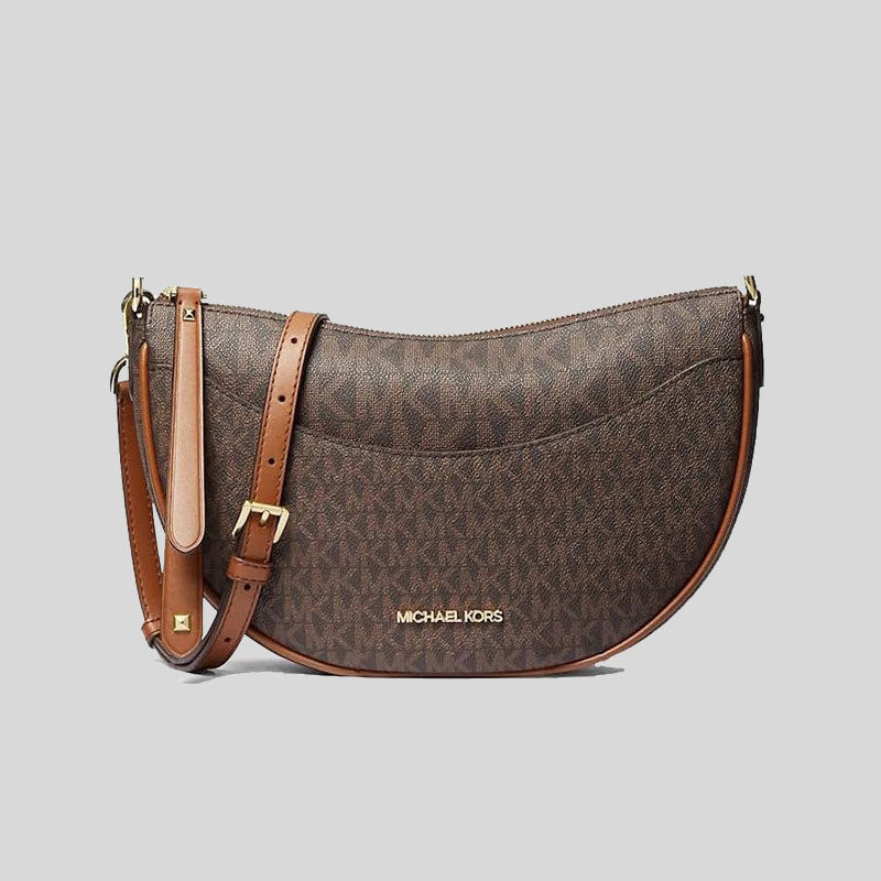 MICHAEL KORS Dover Small Logo Crossbody Bag Brown 35R3G4DC5B