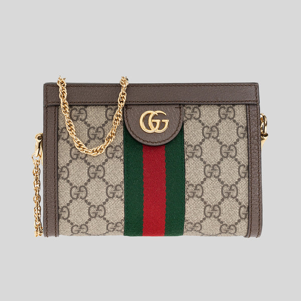 Gucci GG Supreme Ophidia Mini Shoulder Crossbody Bag 602676 lussocitta lusso citta