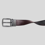 COACH Harness Buckle Cut To Size Reversible Belt, 38 Mm Black/Maple 64099