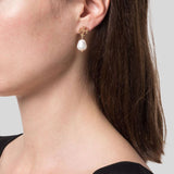 TORY BURCH Pearl Drop Earring Ivory Tory Gold 65156