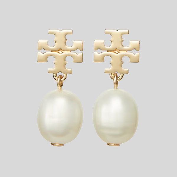 TORY BURCH Pearl Drop Earring Ivory Tory Gold 65156