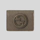 GUCCI Blondie Card Case Wallet Brown 760317