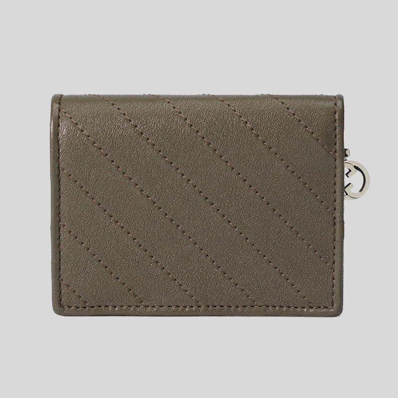 GUCCI Blondie Card Case Wallet Brown 760317