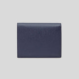 Ferragamo Calf Leather Small Bifold Wallet Midnight 771175