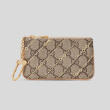 GUCCI Supreme Horsebit Small Pouch With Key Fob Beige 774340