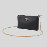 GUCCI Marmont Cellarius Shoulder/Crossbody Clutch Bag Black 779795