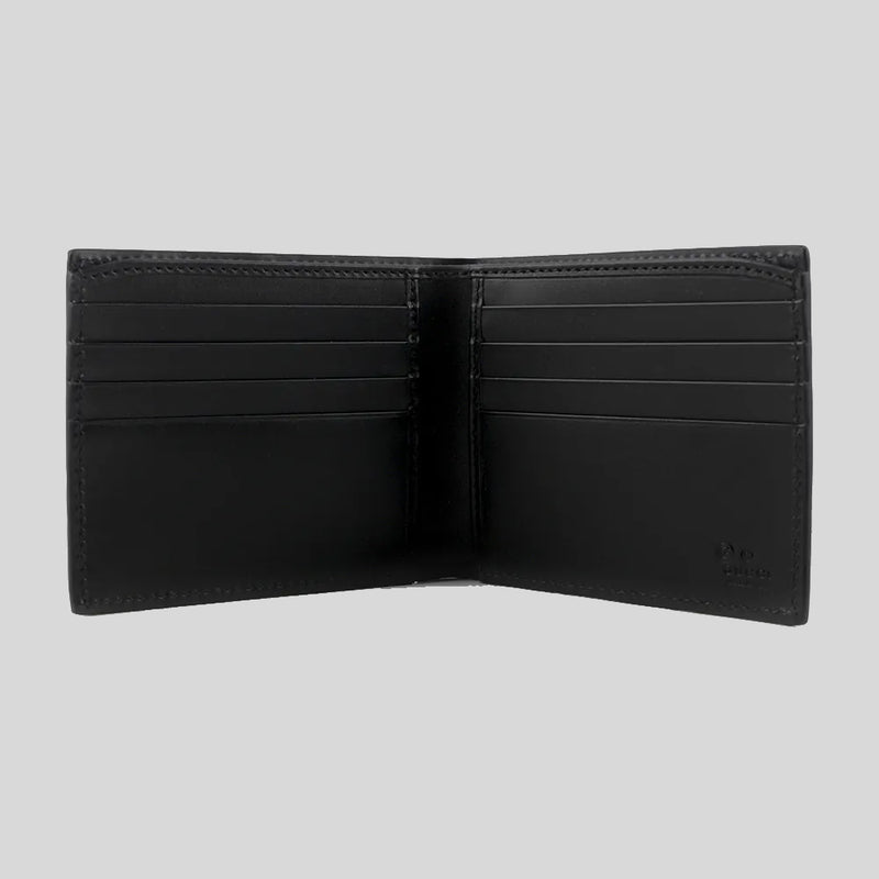 GUCCI Men's Signature GG Leather Bifold Wallet Black 779836