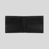 GUCCI GG Supreme Wallet With Leather Stripe Black 779859