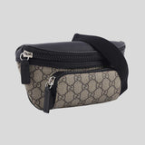 GUCCI GG Supreme Canvas Unisex Belt Bag Beige/Black 779877