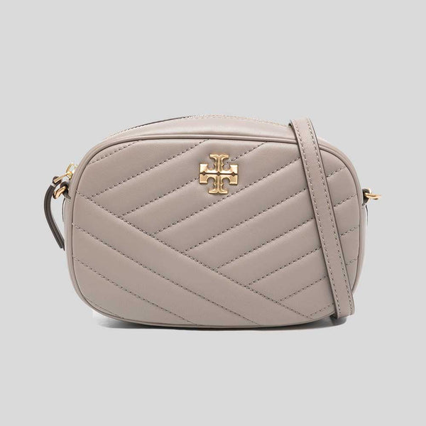 TORY BURCH Kira Chevron Camera Bag Gray Heron 90450 lussocitta lusso citta