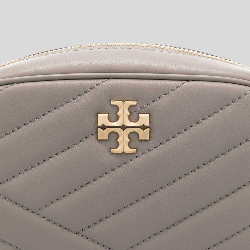 TORY BURCH Kira Chevron Camera Bag Gray Heron 90450