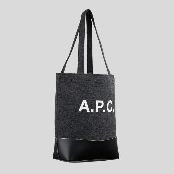 A.P.C. Axel Small Unisex Tote Bag Black COGZEM61568LZZ