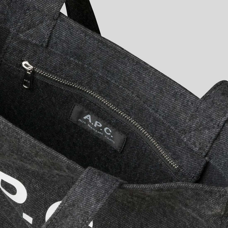 A.P.C. Axel Small Unisex Tote Bag Black COGZEM61568LZZ