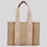 Chloe Woody Medium Tote Bag Blushy Beige CHC23AS383L1726Y lusso città lussocitta