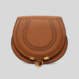 CHLOE Marcie Small Saddle Bag Tan CHC22AS680I31 lussocitta lusso citta