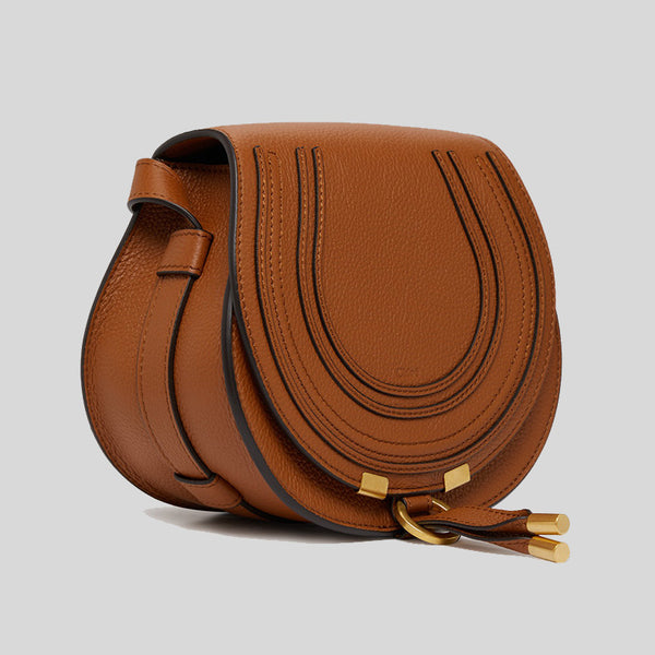 CHLOE Marcie Small Saddle Bag Tan CHC22AS680I31