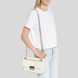 MARC JACOBS Quilted Moto Shoulder Bag Cloud White H172M06PF22