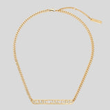 MARC JACOBS The Monogram Chain Necklace Gold J305M03FA22 lussocitta lusso citta