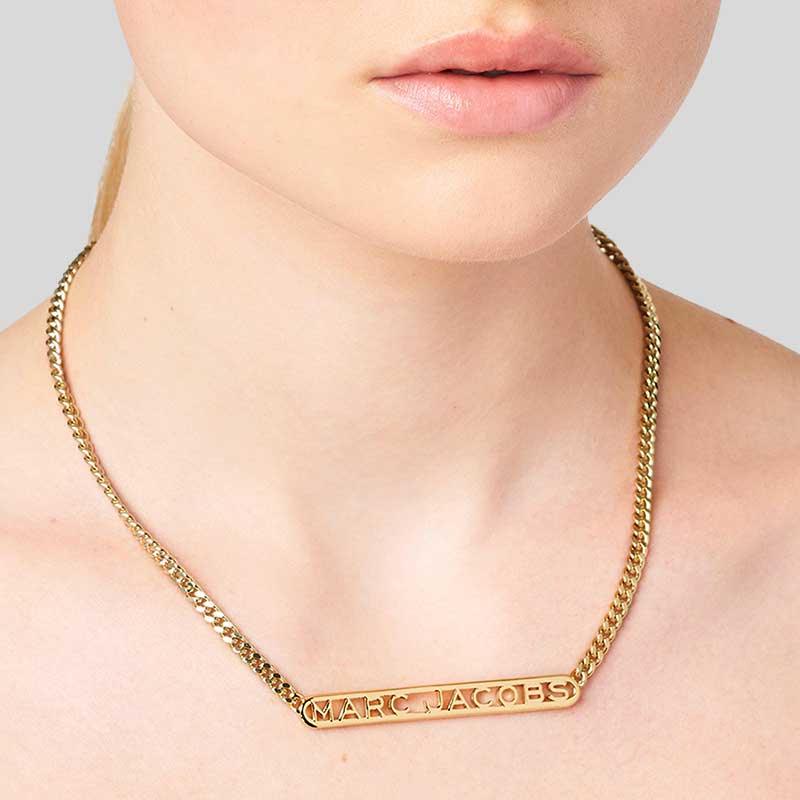 MARC JACOBS The Monogram Chain Necklace Gold J305M03FA22