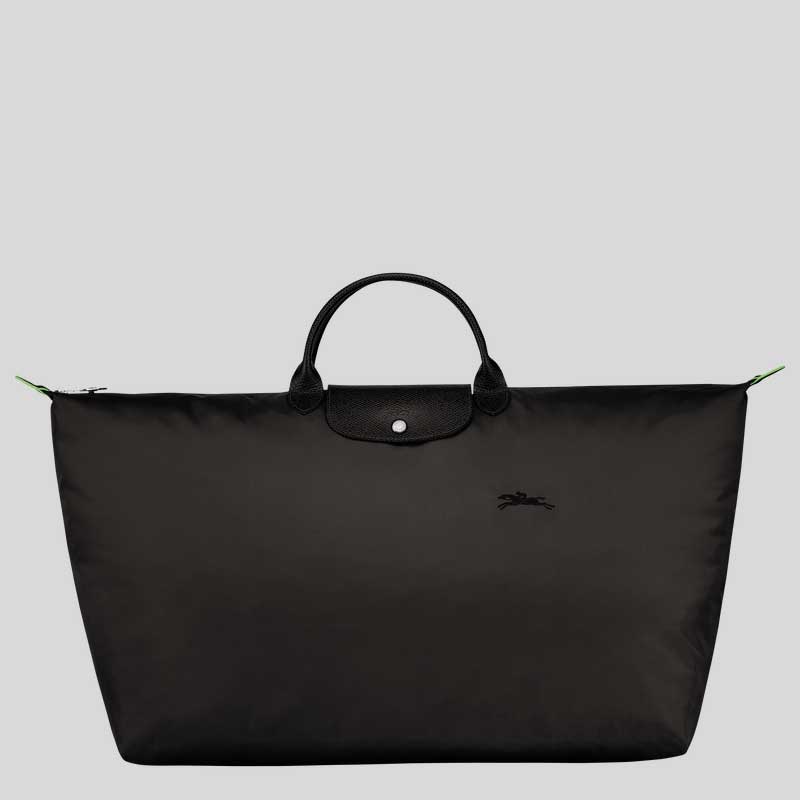 LONGCHAMP Le Pliage Green M Travel Bag Black L1625919 lussocitta lusso citta