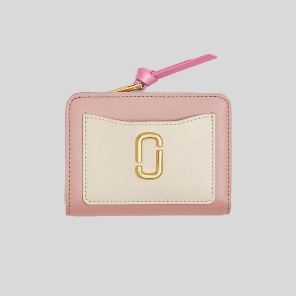 MARC JACOBS The Utility Snapshot Mini Compact Wallet Rose Multi 2F3SMP062S07