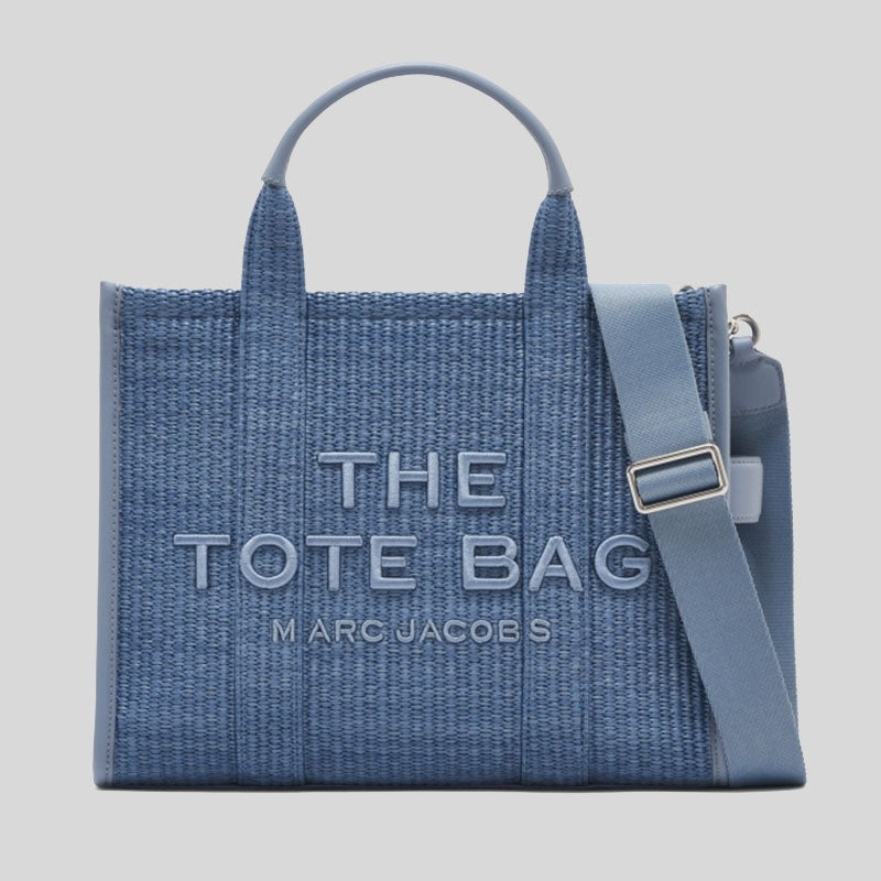 MARC JACOBS The Woven Medium Tote Bag Pale Blue 2S4HTT057H03 lussocitta lusso città